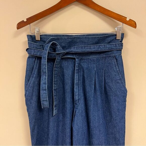 - Vintage miss H.I.S high waisted wide leg dark wash jeans 6/8 - Picture 2 of 7